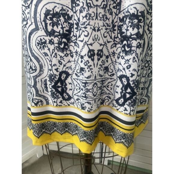 Haani Women's Sheath Dress Black White Yellow Size Medium - Picture 3 of 7